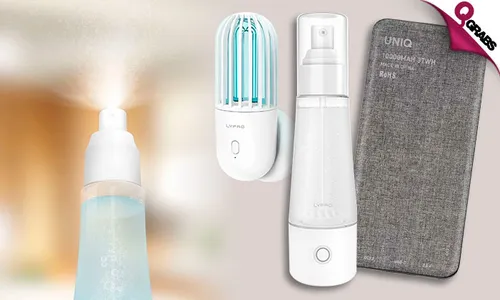 Air Disinfection Lamp & Disinfectant Maker + FREE Power Bank!